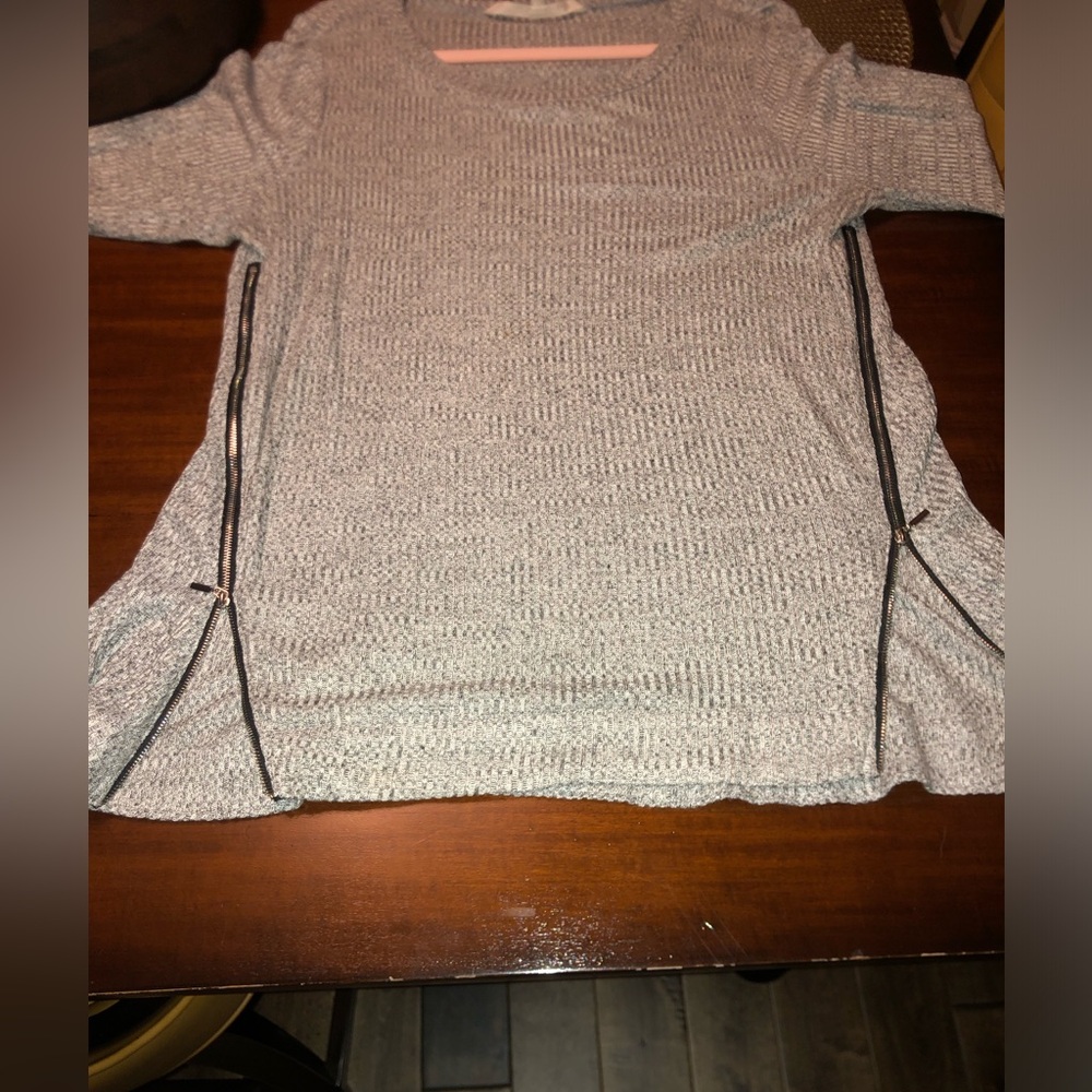 RACHEL Rachel Roy Gray Tunic Top